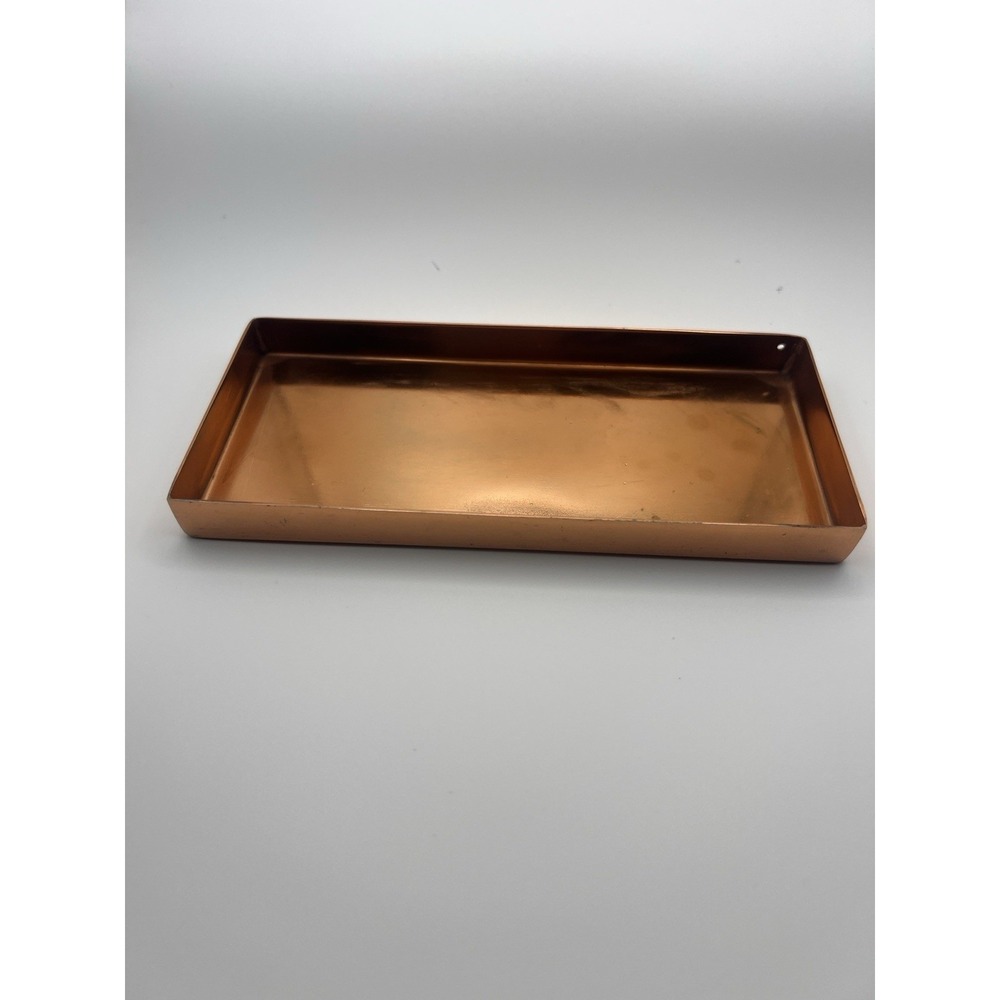 Cooper Rectangle Tray 6.5" X 3 Trinkets Jewelry Holder .5" Tall